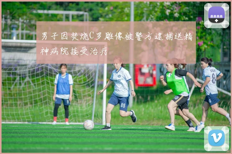 男子因焚烧C罗雕像被警方逮捕送精神病院接受治疗